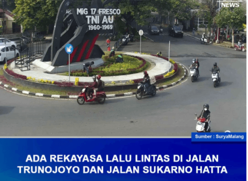 REKAYASA LALU LINTAS DI JALAN TRUNOJOYO DAN SUHAT KOTA MALANG