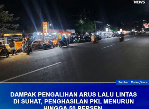 DAMPAK PENGALIHAN ARUS LALULINTAS DI SUHAT, PENGHASILAN PKL MENURUN DRASTIS
