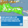 GEMPA MAGNITUDO 4.8 SKR GUNCANG KABUPATEN MALANG, GETARAN TERASA HINGGA BLITAR !