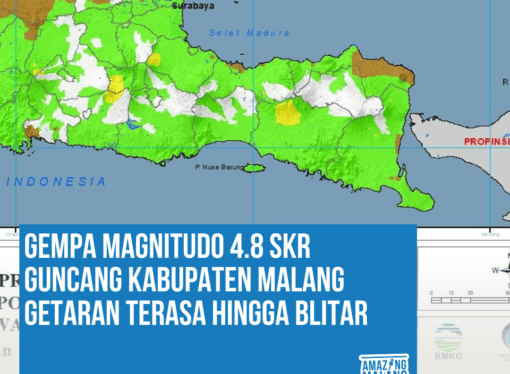 GEMPA MAGNITUDO 4.8 SKR GUNCANG KABUPATEN MALANG, GETARAN TERASA HINGGA BLITAR !