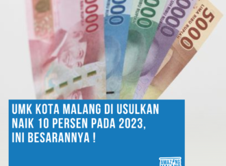 Wali Kota Malang, Pemkot Malang mengusulkan kenaikan nilai UMK tahun 2023 sebesar 10 persen kepada Pemprov Jatim.