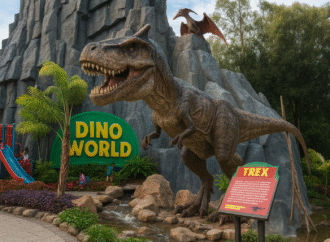 Ketemu Lakon Jaman Purba di Dino World Santerra de Laponte