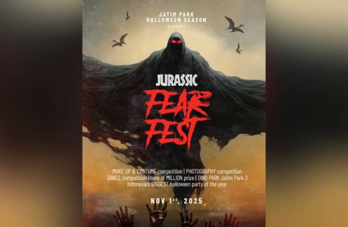 Halloween Season bareng Dino di Jurassic Fear Fest 2025, Ini Tempat dan Jadwalnya