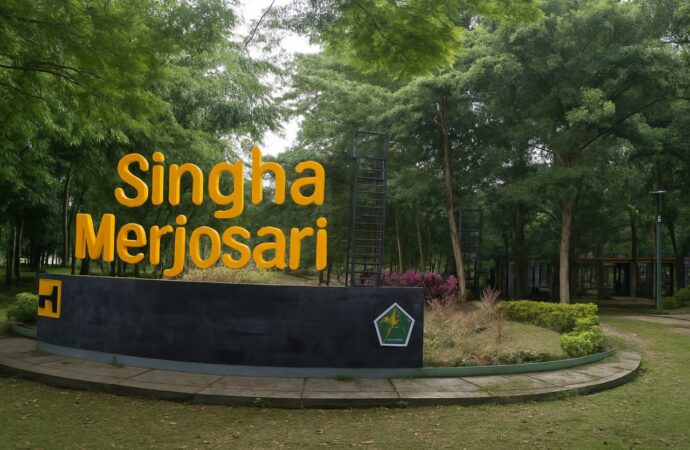 Seru! Bermain sambil Berolahraga di Taman Singha Merjosari Malang
